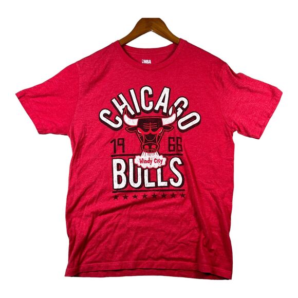 Chicago Bulls Men's Distressed Screened "Windy City 1966" Tee T Shirt Jordan M - Picture 1 of 4
